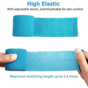 12 Pack Self Adhesive Cohesive Wrap Bandage for Pets and Everyday Protection - 12PCS(5CM*4.5M) V528-BANDAGE-5CM-4-5M-12PCS-71134