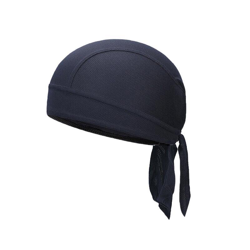 Durag Bandanna Cap Cycling Head Wraps Skull Cap Scarves Caps Motorcycle Sports - Blue V528-BANDANNACAP-BLUE-811048