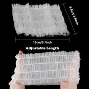 100 Beauty Salon Care Non-woven Hair Band White Edge Band Disposable Hair Net V528-BANDEAU-100PCS-656662