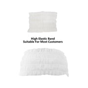 100 Beauty Salon Care Non-woven Hair Band White Edge Band Disposable Hair Net V528-BANDEAU-100PCS-656662