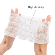 100 Beauty Salon Care Non-woven Hair Band White Edge Band Disposable Hair Net V528-BANDEAU-100PCS-656662
