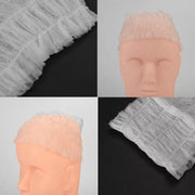 100 Beauty Salon Care Non-woven Hair Band White Edge Band Disposable Hair Net V528-BANDEAU-100PCS-656662