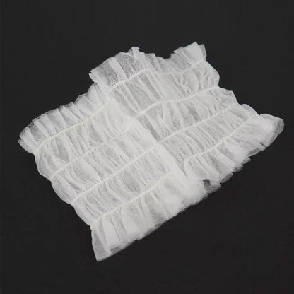 100 Beauty Salon Care Non-woven Hair Band White Edge Band Disposable Hair Net V528-BANDEAU-100PCS-656662