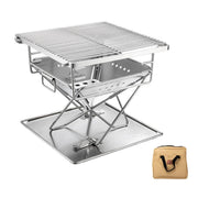 Camping Stainless Steel Collapsible Barbecue Grill Portable Outdoor BBQ Grill V528-BARBECUE-GRILL-479087