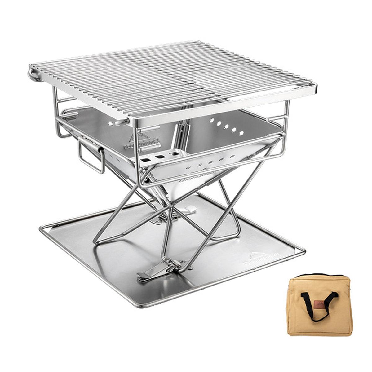 Camping Stainless Steel Collapsible Barbecue Grill Portable Outdoor BBQ Grill V528-BARBECUE-GRILL-479087