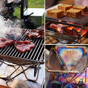 Camping Stainless Steel Collapsible Barbecue Grill Portable Outdoor BBQ Grill V528-BARBECUE-GRILL-479087
