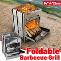 Outdoor Camping Mini Folding Wood Burning Stove Picnic Stainless Steel BBQ Grill V528-BARBECUE-GRILL-772411