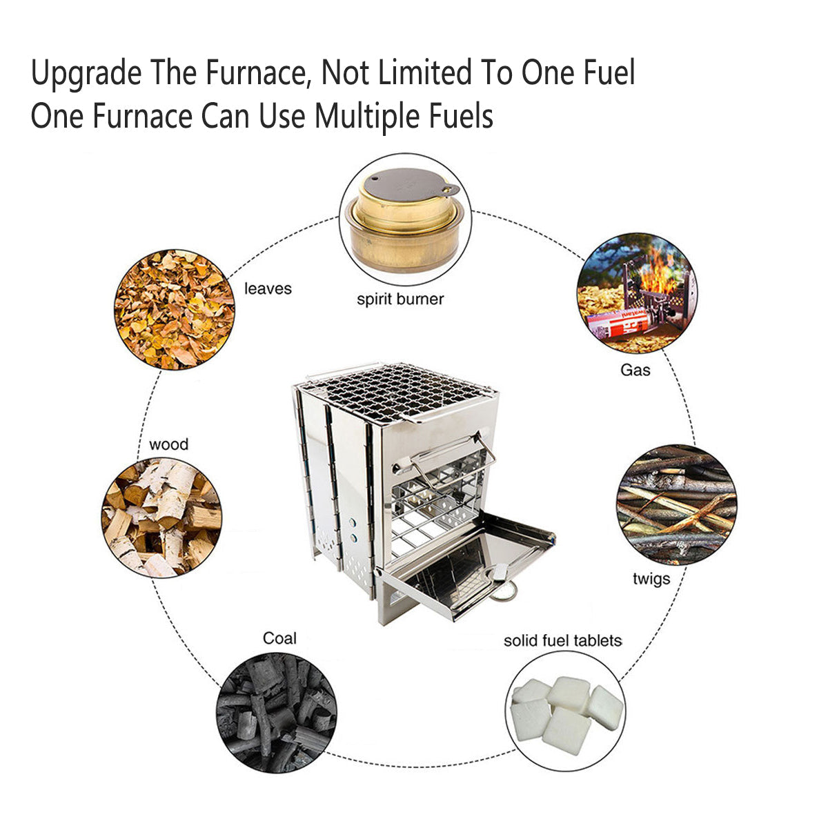 Outdoor Camping Mini Folding Wood Burning Stove Picnic Stainless Steel BBQ Grill V528-BARBECUE-GRILL-772411