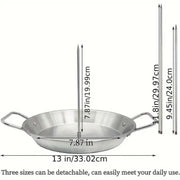 Stainless Steel Vertical Skewer Grill Pan Barbecue Kebab Rack Grill Cooking Tool V528-BARBECUE-POT-13IN-729112