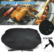 Waterproof BBQ Grill Cover for Weber Q100 Q1000 Series 67x44x32cm V528-BARBECUEGRILLCOVER-963181