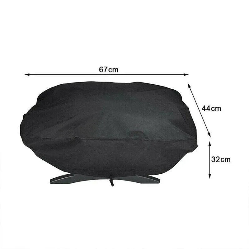 Waterproof BBQ Grill Cover for Weber Q100 Q1000 Series 67x44x32cm V528-BARBECUEGRILLCOVER-963181
