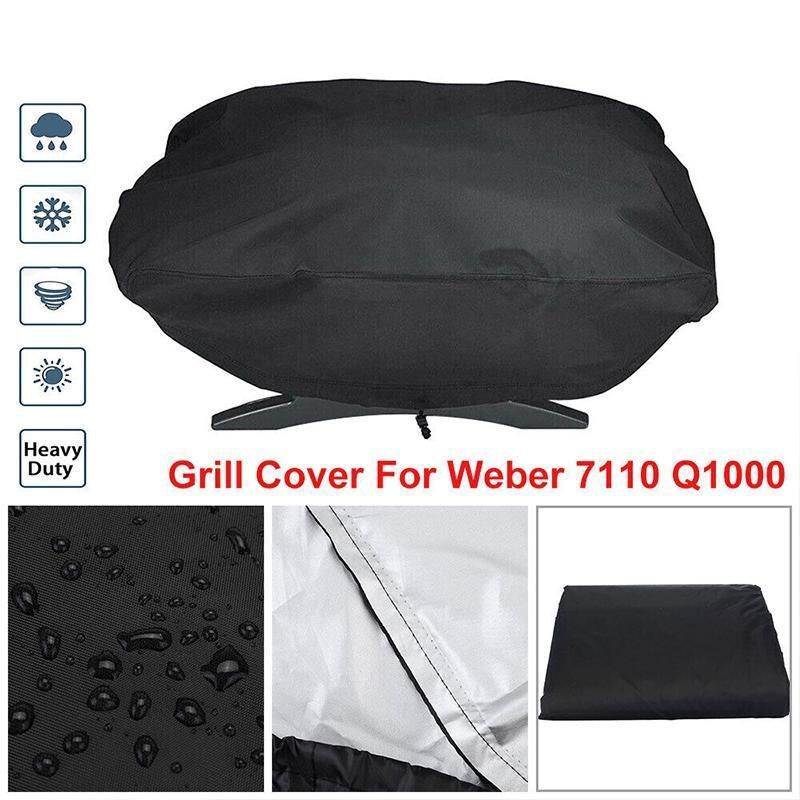Waterproof BBQ Grill Cover for Weber Q100 Q1000 Series 67x44x32cm V528-BARBECUEGRILLCOVER-963181