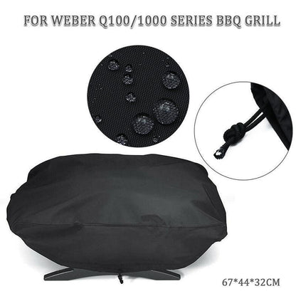 Waterproof BBQ Grill Cover for Weber Q100 Q1000 Series 67x44x32cm V528-BARBECUEGRILLCOVER-963181