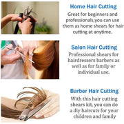 11pcs Hair Cutting Scissors Set Professional Hairdressing Scissors Barber Tools V528-BARBER-11PCS-269230