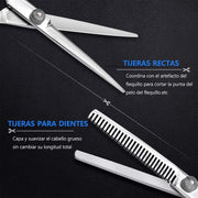 11pcs Hair Cutting Scissors Set Professional Hairdressing Scissors Barber Tools V528-BARBER-11PCS-269230