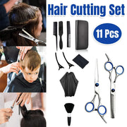 11pcs Hair Cutting Scissors Set Professional Hairdressing Scissors Barber Tools V528-BARBER-11PCS-269230