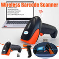 Wireless Barcode Scanner 2D QR Code Handheld Reader for Supermarket Warehouse V528-BARCODE-SCANNER-ORANGE-912945