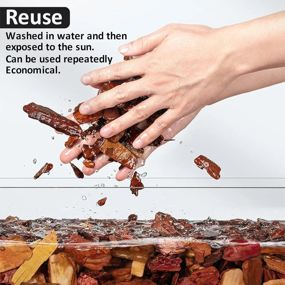 Reptile Bedding Substrate for Lizard Snake Tortoise Natural Bark Material - Small 650g V528-BARK-PARTICLE-S-832929
