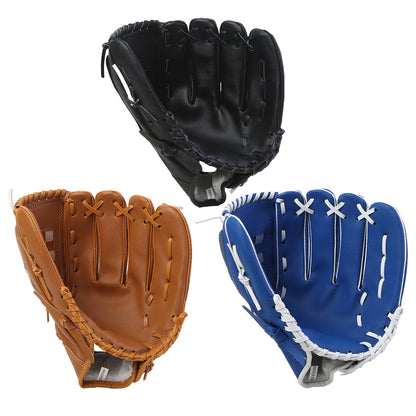 Baseball Glove Thickened Softball Glove Pitcher Mitt Sports Training Outdoor - Blue - 11.5in V528-BASEBALL-GLOVE-BLUE-115INCH-804789