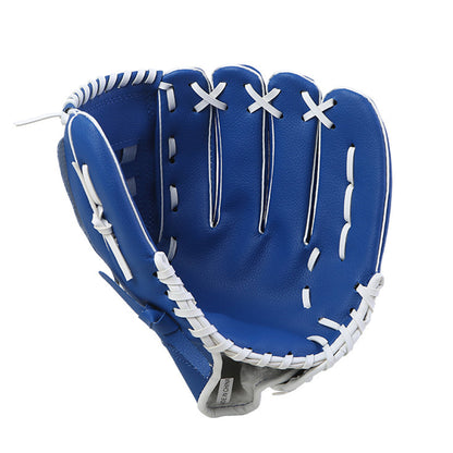 Baseball Glove Thickened Softball Glove Pitcher Mitt Sports Training Outdoor - Blue - 12.5in V528-BASEBALL-GLOVE-BLUE-125INCH-281884