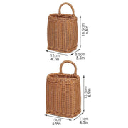 Vintage Wall Hanging Basket Kitchen Storage Basket Small Flower Basket Organizer - 12cm V528-BASKET-12CM-337689