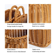 Vintage Wall Hanging Basket Kitchen Storage Basket Small Flower Basket Organizer - 15cm V528-BASKET-15CM-748469