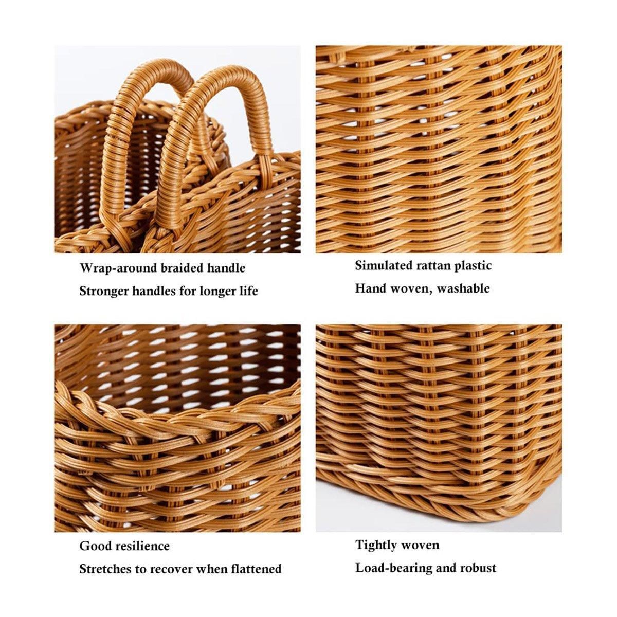 Vintage Wall Hanging Basket Kitchen Storage Basket Small Flower Basket Organizer - 15cm V528-BASKET-15CM-748469