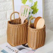 Vintage Wall Hanging Basket Kitchen Storage Basket Small Flower Basket Organizer - 15cm V528-BASKET-15CM-748469
