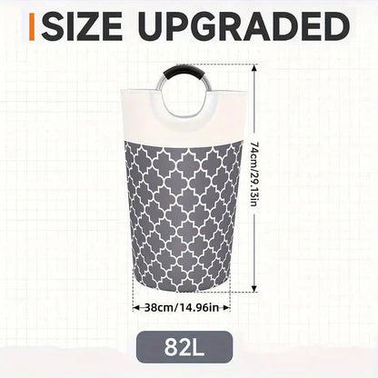 82L Large Capacity Laundry Basket for Dirty Clothes Toy Storage and Organizing - Black V528-BASKET-BLACK-451413