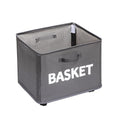 Rolling Storage Basket with Wheels for Under Desk or Shelf Organisation - Grey V528-BASKET-GREY-368128