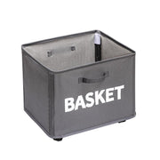 Rolling Storage Basket with Wheels for Under Desk or Shelf Organisation - Grey V528-BASKET-GREY-368128