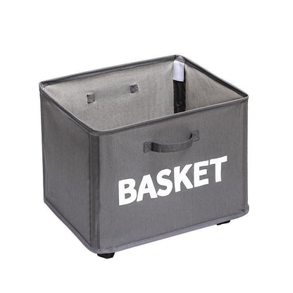 Rolling Storage Basket with Wheels for Under Desk or Shelf Organisation - Grey V528-BASKET-GREY-368128