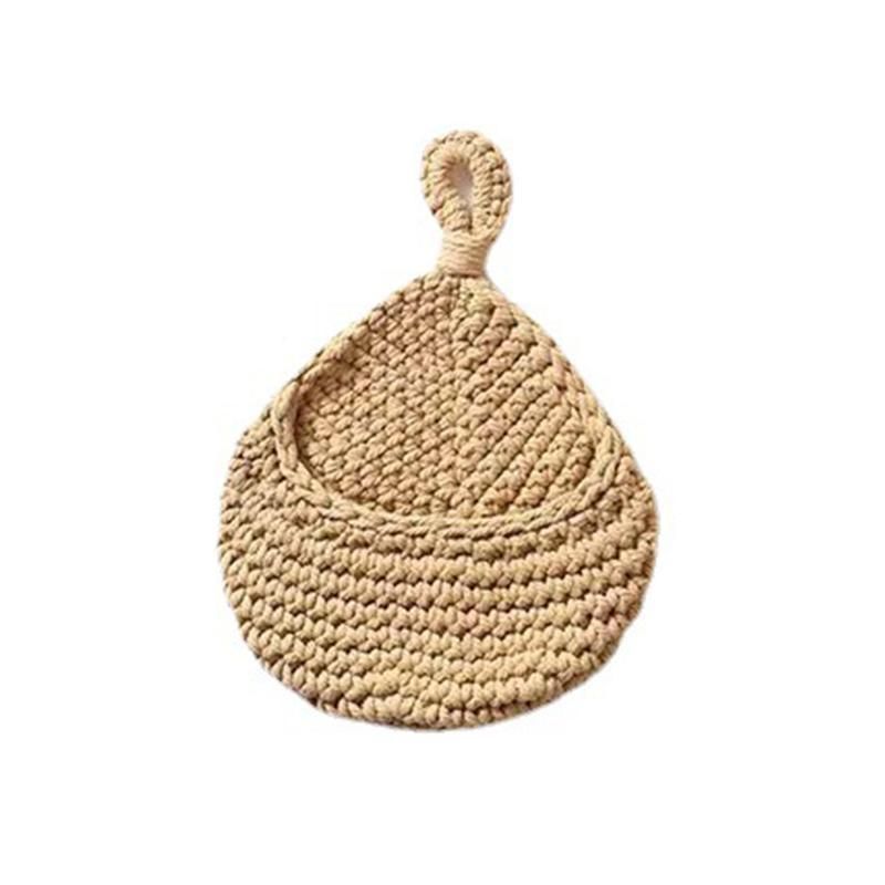 Hanging Wall Organizer Vegetable Fruit Basket Kitchen Storage Pouch Bag Diy 6Size - M V528-BASKET-M-719405