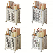 Folding Laundry Basket with Wheel Large Capacity Removable Dirty Clothes Storage - Beige-M V528-BASKET-M-BEIGE-310519