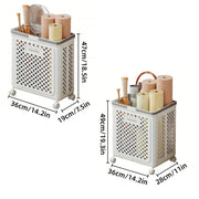 Folding Laundry Basket with Wheel Large Capacity Removable Dirty Clothes Storage - Beige-M V528-BASKET-M-BEIGE-310519