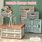 Foldable Portable Picnic Basket Lightweight Storage Basket for Outdoor Use - Pink V528-BASKET-PINK-167134