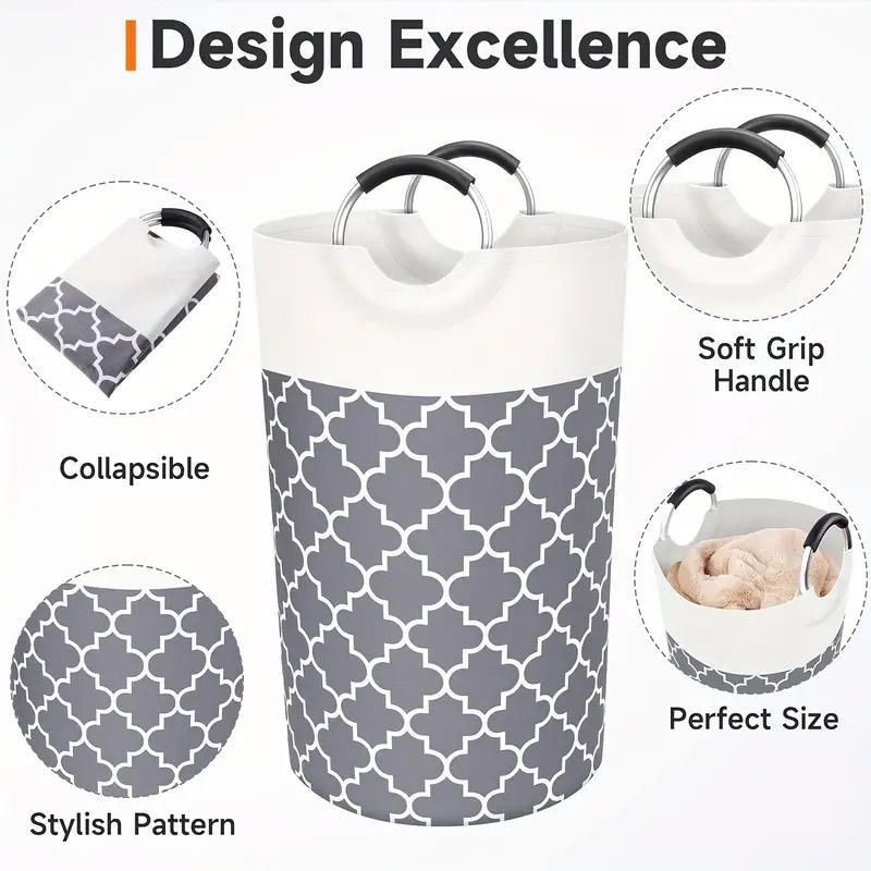 82L Large Capacity Laundry Basket for Dirty Clothes Toy Storage and Organizing - Red V528-BASKET-RED-828232
