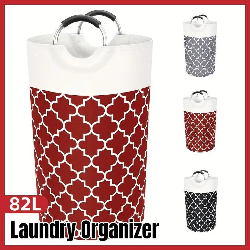 82L Large Capacity Laundry Basket for Dirty Clothes Toy Storage and Organizing - Red V528-BASKET-RED-828232