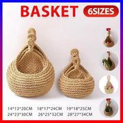 Hanging Wall Organizer Vegetable Fruit Basket Kitchen Storage Pouch Bag Diy 6Size - XL