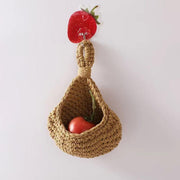 Hanging Wall Organizer Vegetable Fruit Basket Kitchen Storage Pouch Bag Diy 6Size - XL