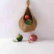 Hanging Wall Organizer Vegetable Fruit Basket Kitchen Storage Pouch Bag Diy 6Size - XL