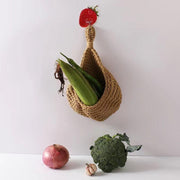 Hanging Wall Organizer Vegetable Fruit Basket Kitchen Storage Pouch Bag Diy 6Size - XL
