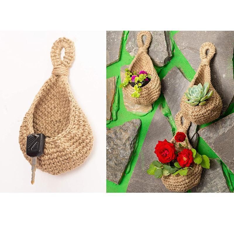 Hanging Wall Organizer Vegetable Fruit Basket Kitchen Storage Pouch Bag Diy 6Size - XXL
