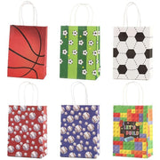 30PCS Fashion Ball Kraft Paper Gift Bag Festivals gift tote bag Party Favor Bag - Basketball-30pcs V528-BASKETBALL-30PCS-877254