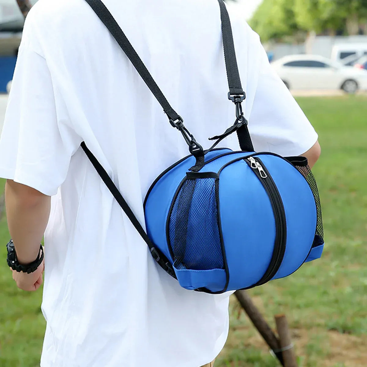 Waterproof Sports Outdoor Basketball Bag Gym Training Equipment Bag Backpack V528-BASKETBALL-BAG-BLUE-649805