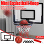 Wall Mounted Foldable Basketball Stand Indoor Outdoor Hoop Frame for Young Players V528-BASKETBALL-BLACK-536328
