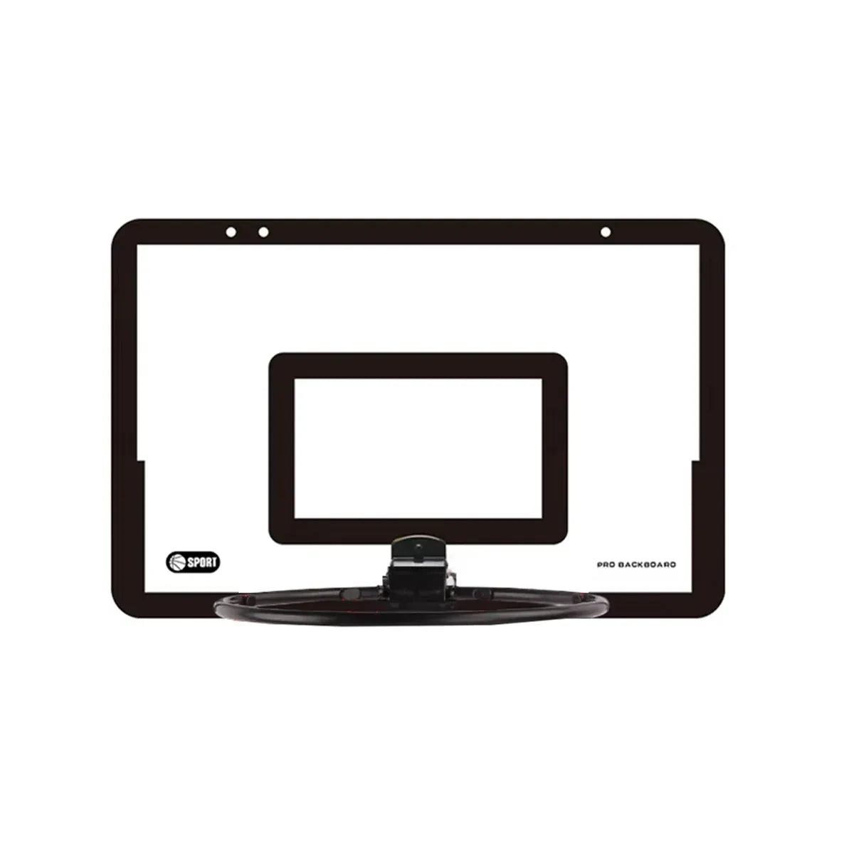 Wall Mounted Foldable Basketball Stand Indoor Outdoor Hoop Frame for Young Players V528-BASKETBALL-BLACK-536328
