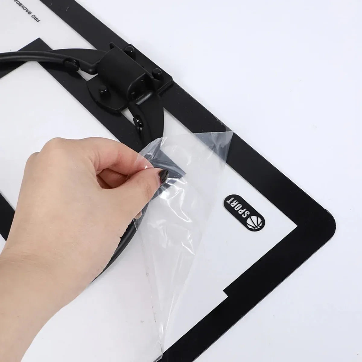 Wall Mounted Foldable Basketball Stand Indoor Outdoor Hoop Frame for Young Players V528-BASKETBALL-BLACK-536328