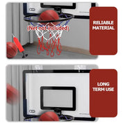 Wall Mounted Foldable Basketball Stand Indoor Outdoor Hoop Frame for Young Players V528-BASKETBALL-BLACK-536328