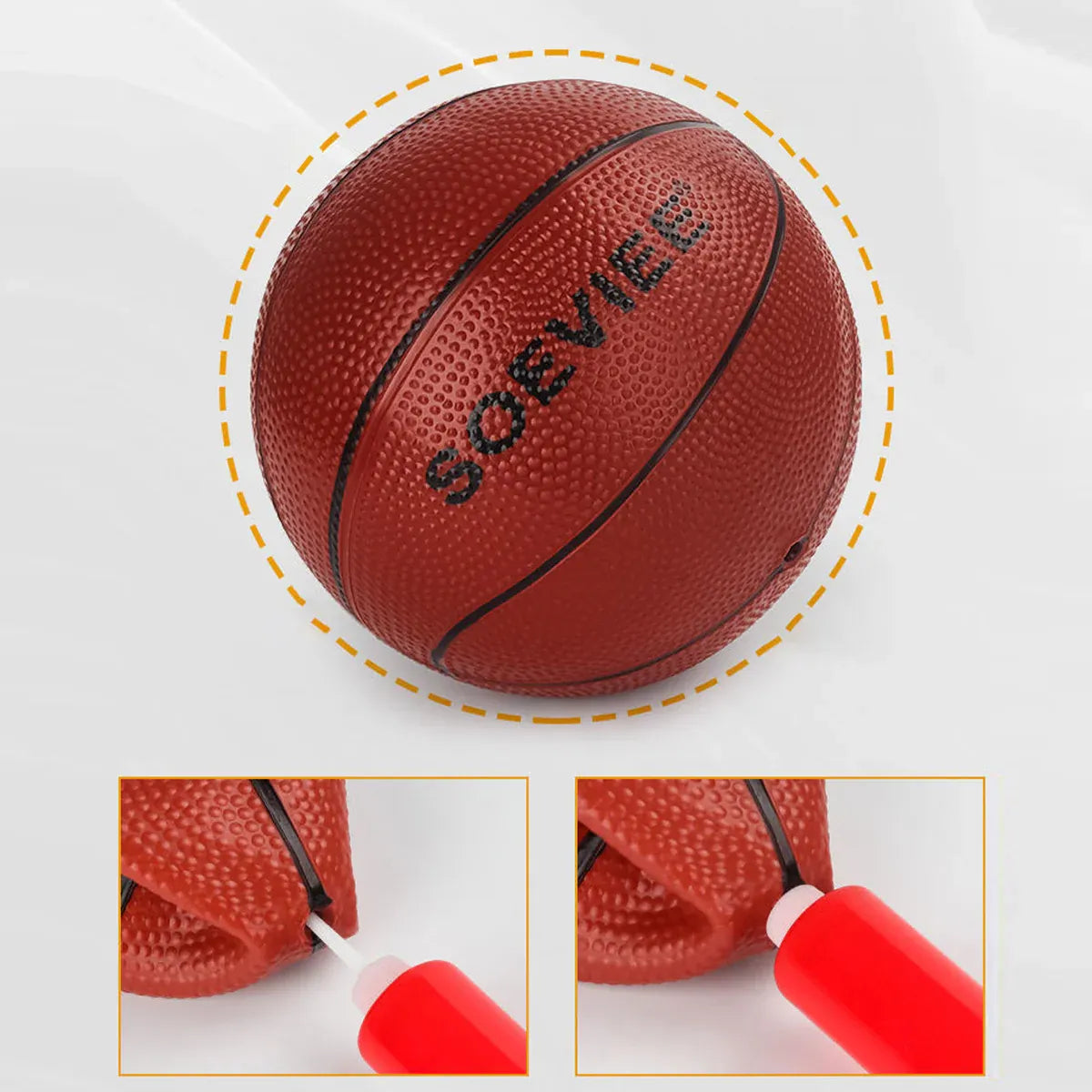 Wall Mounted Foldable Basketball Stand Indoor Outdoor Hoop Frame for Young Players V528-BASKETBALL-BLACK-536328